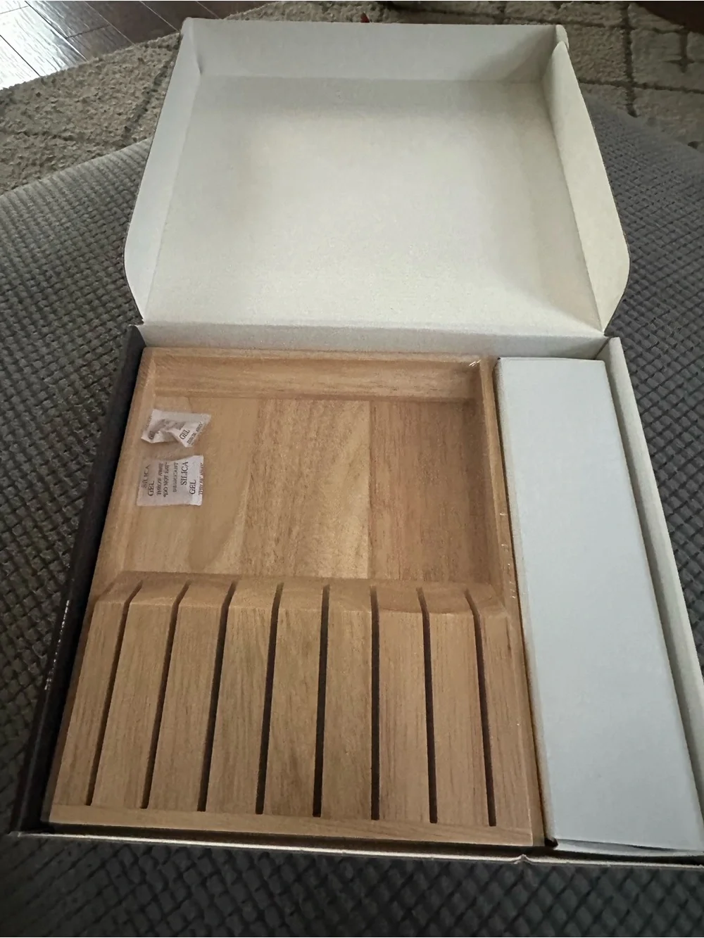 Wusthof Wooden Knife Storage Tray in Natural Wood